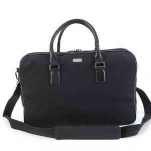 Gucci Leather 2-Way Boston Bag Crossbody Shoulder Business Trip Travel